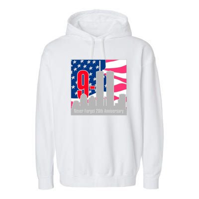 9/11 Never Forget 20th Anniversary Garment-Dyed Fleece Hoodie