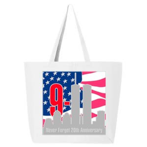 9/11 Never Forget 20th Anniversary 25L Jumbo Tote