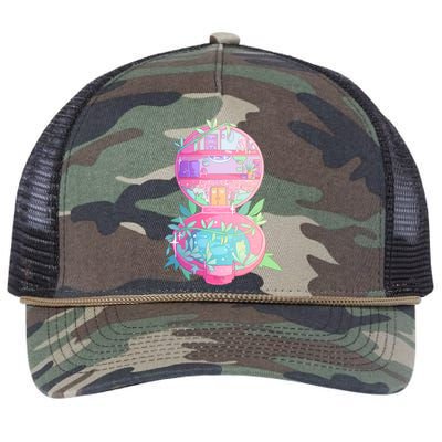 90s Nostalgia Series Pocket Garden Retro Rope Trucker Hat Cap