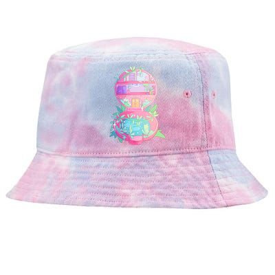 90s Nostalgia Series Pocket Garden Tie-Dyed Bucket Hat