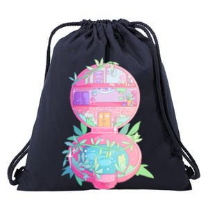 90s Nostalgia Series Pocket Garden Drawstring Bag