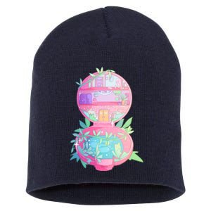 90s Nostalgia Series Pocket Garden Short Acrylic Beanie