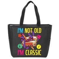 90s Outfit 80s Costume Im Not Old Im Classic Zip Tote Bag