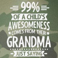 99 Of A Childs Awesomeness Comes From Their Grandma Legacy Tie Dye Trucker Hat
