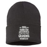 99 Of A Childs Awesomeness Comes From Their Grandma Sustainable Knit Beanie