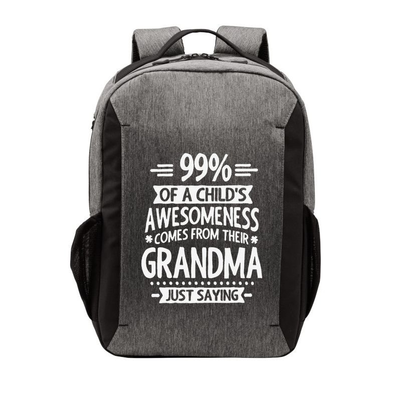 99 Of A Childs Awesomeness Comes From Their Grandma Vector Backpack