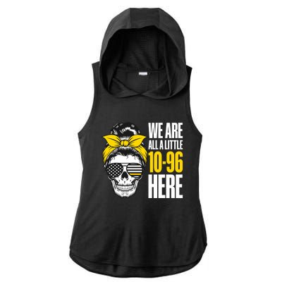 911 Operator Funny 911 Emergency Dispatcher Ladies PosiCharge Tri-Blend Wicking Draft Hoodie Tank