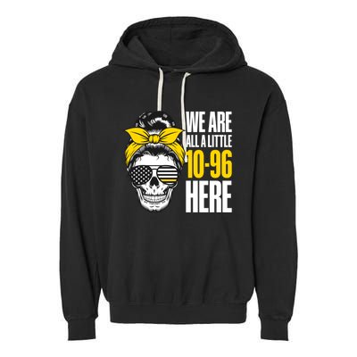 911 Operator Funny 911 Emergency Dispatcher Garment-Dyed Fleece Hoodie