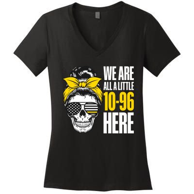 911 Operator Funny 911 Emergency Dispatcher Women's V-Neck T-Shirt