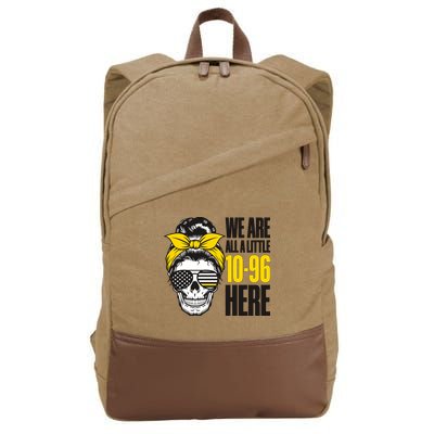 911 Operator Funny 911 Emergency Dispatcher Cotton Canvas Backpack