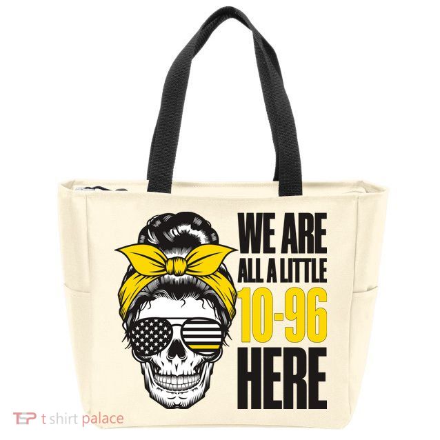 911 Operator Funny 911 Emergency Dispatcher Zip Tote Bag