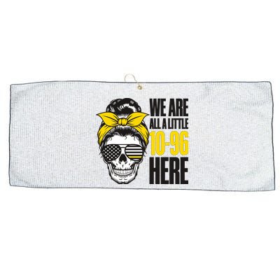 911 Operator Funny 911 Emergency Dispatcher Large Microfiber Waffle Golf Towel