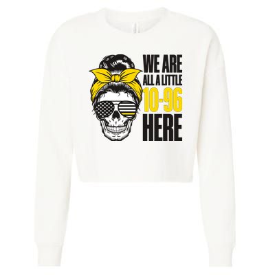 911 Operator Funny 911 Emergency Dispatcher Cropped Pullover Crew
