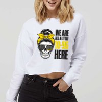 911 Operator Funny 911 Emergency Dispatcher Cropped Pullover Crew