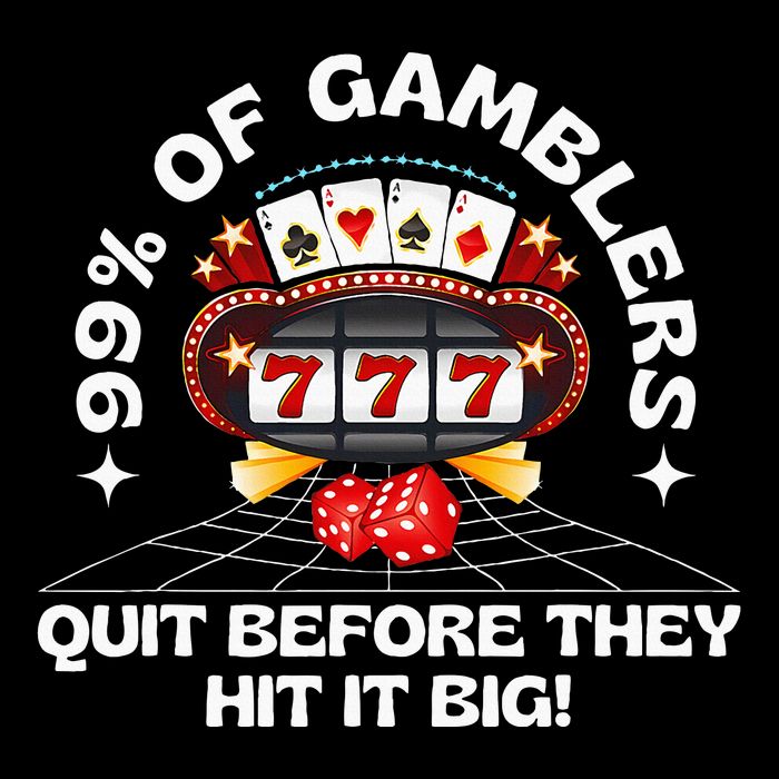 99 Of Gamblers Quit Before They Hit Big! Zip Tote Bag