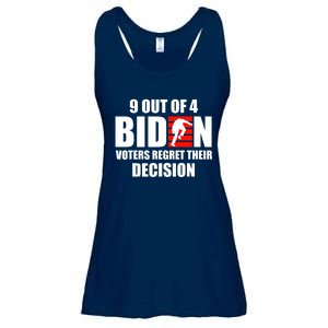 9 Out Of 4 Biden Voter Regret Their Decision Funny Stairs Ladies Essential Flowy Tank