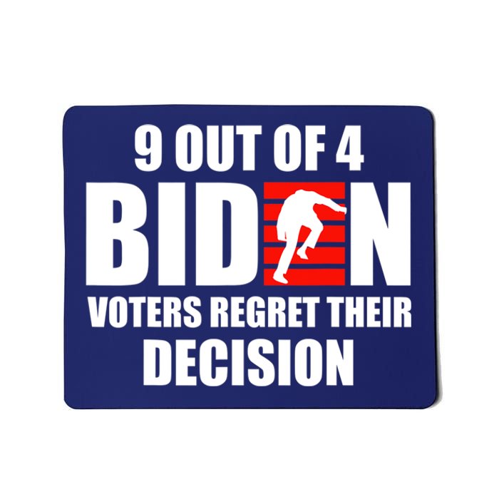 9 Out Of 4 Biden Voter Regret Their Decision Funny Stairs Mousepad