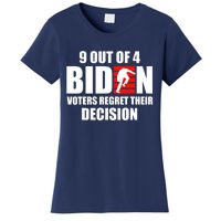 9 Out Of 4 Biden Voter Regret Their Decision Funny Stairs Women's T-Shirt