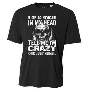 9 Out Of 10 Voices In My Head Tell Me IM Crazy Cooling Performance Crew T-Shirt