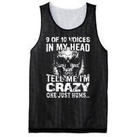 9 Out Of 10 Voices In My Head Tell Me IM Crazy Mesh Reversible Basketball Jersey Tank