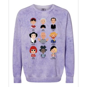 9 Of The Greatest Painters Of All Time Colorblast Crewneck Sweatshirt