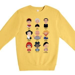 9 Of The Greatest Painters Of All Time Premium Crewneck Sweatshirt