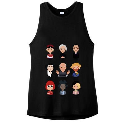 9 Of The Greatest Painters Of All Time Ladies PosiCharge Tri-Blend Wicking Tank