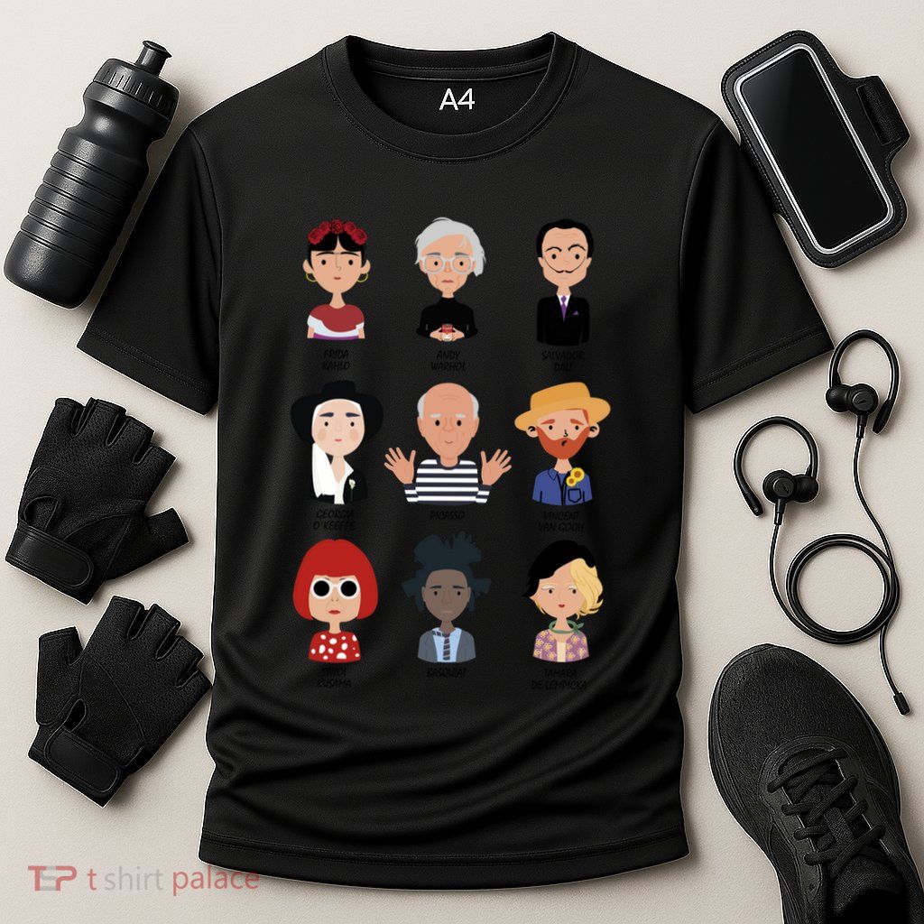 9 Of The Greatest Painters Of All Time Performance Shirt