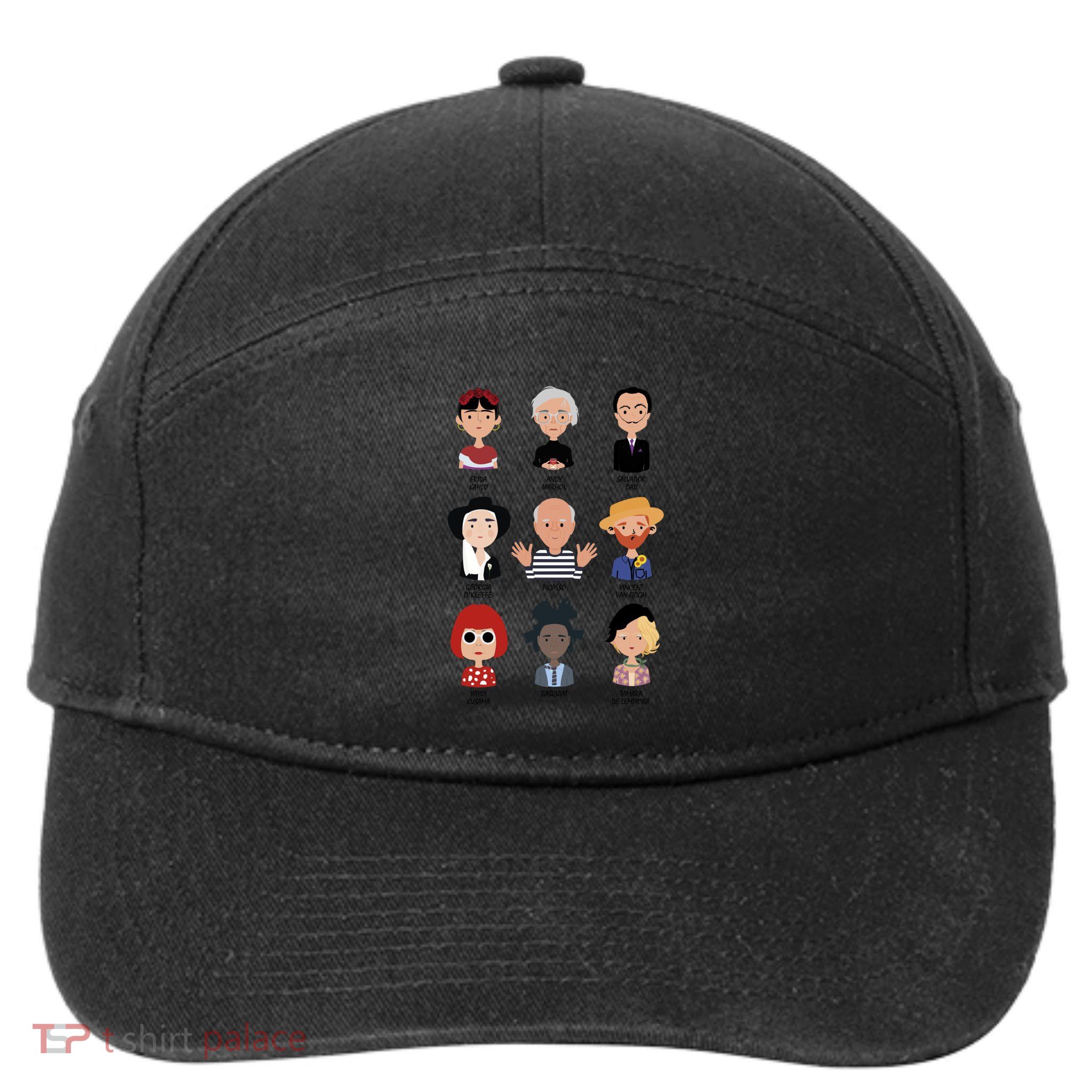 9 Of The Greatest Painters Of All Time 7-Panel Snapback Hat