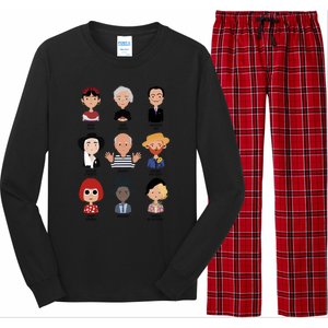 9 Of The Greatest Painters Of All Time Long Sleeve Pajama Set