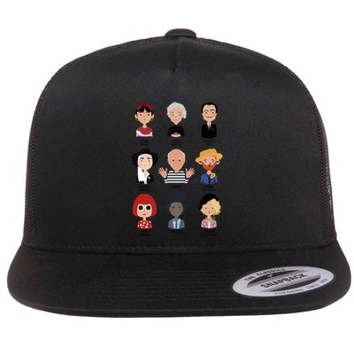 9 Of The Greatest Painters Of All Time Flatbill Hat