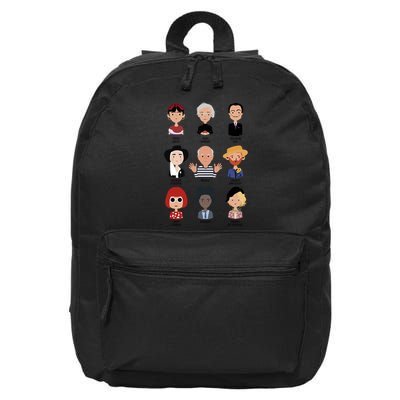 9 Of The Greatest Painters Of All Time 16 in Basic Backpack