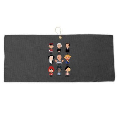 9 Of The Greatest Painters Of All Time Large Microfiber Waffle Golf Towel