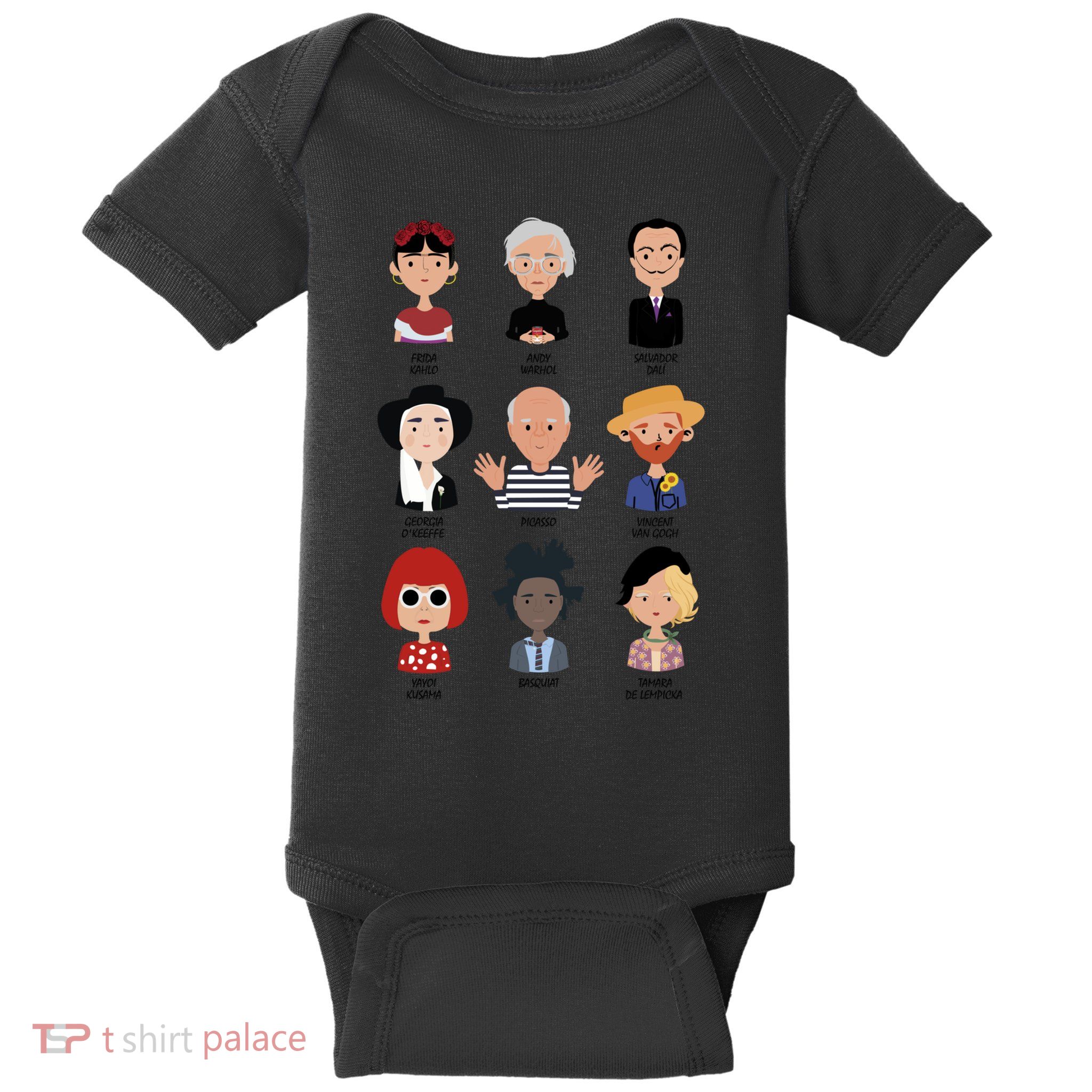 9 Of The Greatest Painters Of All Time Baby Bodysuit