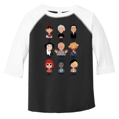 9 Of The Greatest Painters Of All Time Toddler Fine Jersey T-Shirt