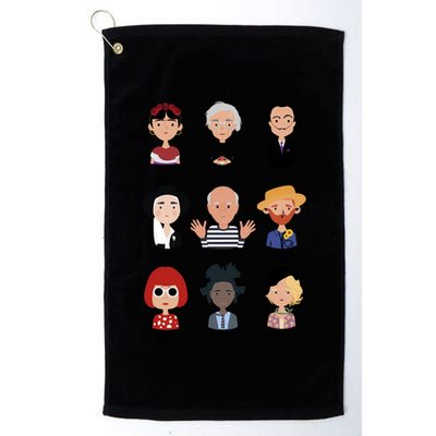 9 Of The Greatest Painters Of All Time Golf Towel