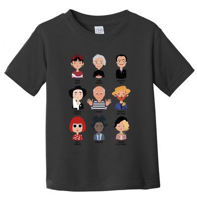 9 Of The Greatest Painters Of All Time Toddler T-Shirt