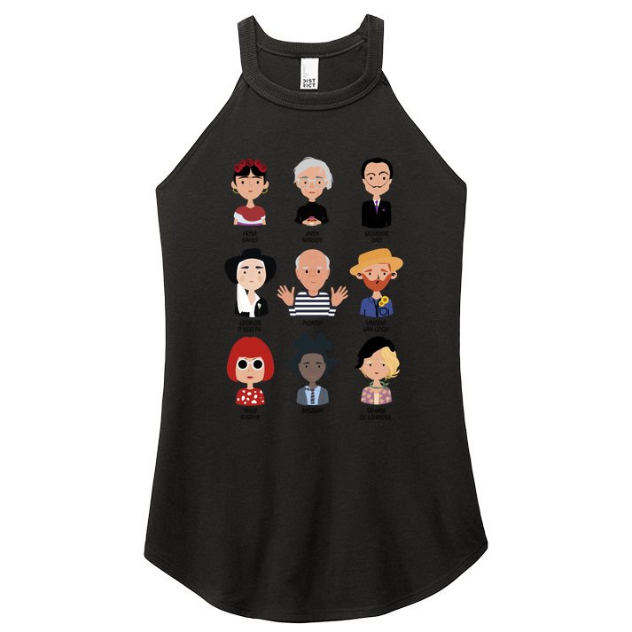 9 Of The Greatest Painters Of All Time Women's Perfect Tri Rocker Tank