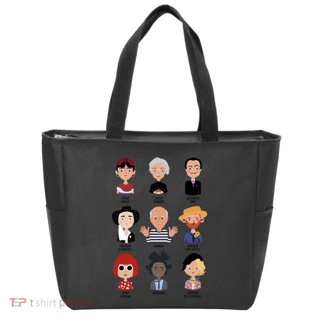 9 Of The Greatest Painters Of All Time Zip Tote Bag