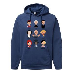 9 Of The Greatest Painters Of All Time Performance Fleece Hoodie