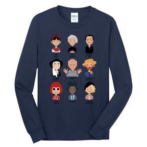 9 Of The Greatest Painters Of All Time Tall Long Sleeve T-Shirt