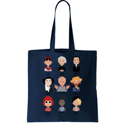 9 Of The Greatest Painters Of All Time Tote Bag