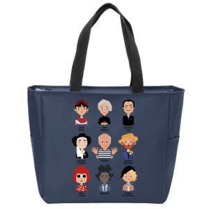 9 Of The Greatest Painters Of All Time Zip Tote Bag