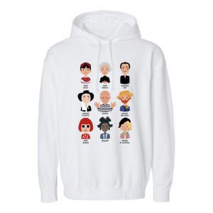 9 Of The Greatest Painters Of All Time Garment-Dyed Fleece Hoodie