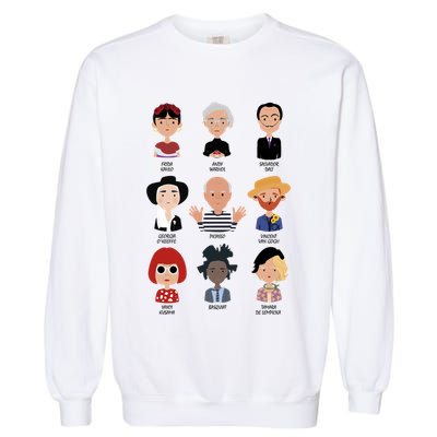 9 Of The Greatest Painters Of All Time Garment-Dyed Sweatshirt