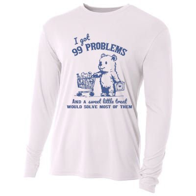 99 Poblems And A Sweet Little Treat Would Solve Most Of Them Vintage Cooling Performance Long Sleeve Crew