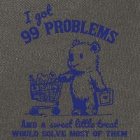 99 Problems And A Sweet Little Treat Would Solve Most Of Them Cotton Canvas Backpack