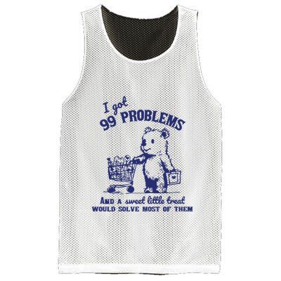 99 Problems And A Sweet Little Treat Would Solve Most Of Them Mesh Reversible Basketball Jersey Tank