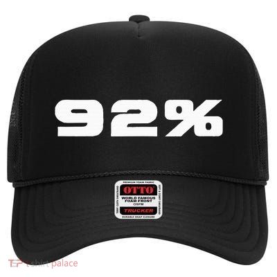92 Percent Black Women Voting Power High Crown Mesh Back Trucker Hat