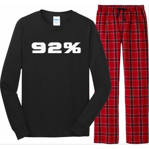 92 Percent Black Women Voting Power Long Sleeve Pajama Set